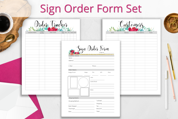 Download Sign Order Form and Tracker Set - Order form Collection