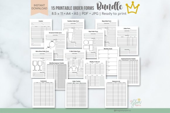 Download Crafters Business Bundle, Order Forms - Order form Collection