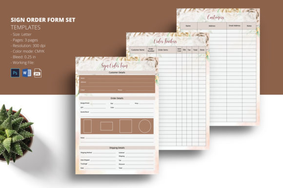 Download Sign Order Form - Order form Collection