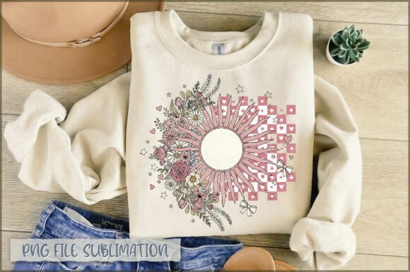 Download Boho Checked Pink Sunflower PNG - Checked Collection