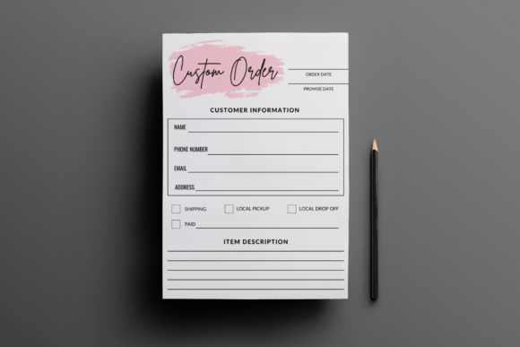 Download Custom Order Form Template - Order form Collection