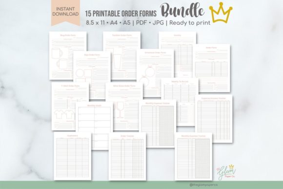 Download Crafters Business Bundle, Order Forms - Order form Collection