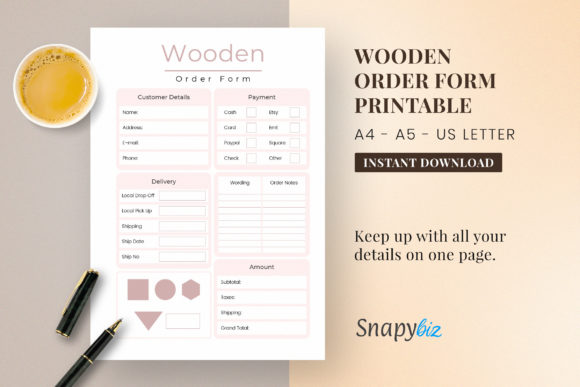 Download Wooden Order Form - Order form Collection