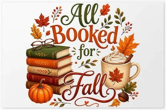 Download All Booked for Fall Book Lover PNG - Premium Resources